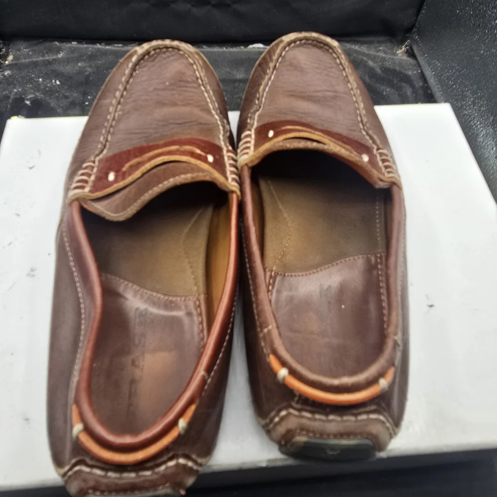 Trask Tan Leather Slip-On Loafers Men‎ Size 10